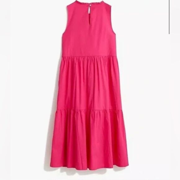 J.Crew Sleeveless Pink Tiered Dress - Picture 2 of 6